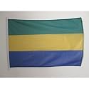 AZ FLAG Gabon Boat Flag 12x18 in Mesh Polyester Plastic Rings