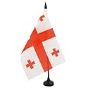 AZ FLAG Georgia Table Flag 6x8 in 100D Polyester Plastic Base