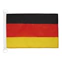 AZ FLAG Germany Boat Flag 12x18 in Mesh Polyester Plastic Rings