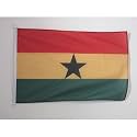 AZ FLAG Ghana Boat Flag 12x18 in Mesh Polyester Plastic Rings