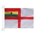 AZ FLAG Ghana Naval Ensign Boat Flag 12x18 in Mesh Polyester Plastic Rings