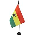 AZ FLAG Ghana Table Flag 4x6 in 100D Polyester Plastic Base