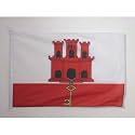 AZ FLAG Gibraltar Boat Flag 12x18 in Mesh Polyester Plastic Rings