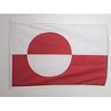 AZ FLAG Greenland Boat Flag 12x18 in Mesh Polyester Plastic Rings