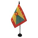 AZ FLAG Grenada Table Flag 4x6 in 100D Polyester Plastic Base