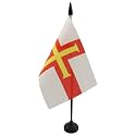 AZ FLAG Guernsey Table Flag 4x6 in 100D Polyester Plastic Base