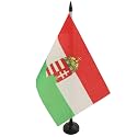 AZ FLAG Hungary coat of arms Table Flag 6x8 in 100D Polyester Plastic Base