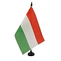 AZ FLAG Hungary Table Flag 6x8 in 100D Polyester Plastic Base