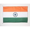 AZ FLAG India Boat Flag 12x18 in Mesh Polyester Plastic Rings