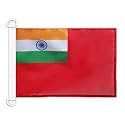 AZ FLAG India Civil Ensign Boat Flag 12x18 in Mesh Polyester Plastic Rings