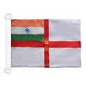 AZ FLAG India Naval Ensign Boat Flag 12x18 in Mesh Polyester Plastic Rings
