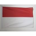 AZ FLAG Indonesia Boat Flag 12x18 in Mesh Polyester Plastic Rings