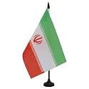 AZ FLAG Iran Table Flag 6x8 in Iranian 100D Polyester Plastic Base