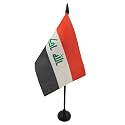 AZ FLAG Iraq Table Flag 4x6 in Iraqi 100D Polyester Plastic Base