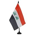 AZ FLAG Iraq Table Flag 6x8 in Iraqi 100D Polyester Plastic Base