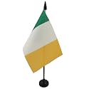 AZ FLAG Ireland Table Flag 4x6 in 100D Polyester Plastic Base