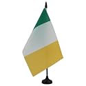 AZ FLAG Ireland Table Flag 6x8 in 100D Polyester Plastic Base