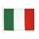 AZ FLAG Italy Boat Flag 12x18 in Mesh Polyester Plastic Rings