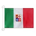 AZ FLAG Italy Civil Ensign Boat Flag 12x18 in Mesh Polyester Plastic Rings