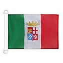 AZ FLAG Italy Naval Ensign Boat Flag 12x18 in Mesh Polyester Plastic Rings