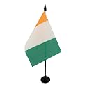 AZ FLAG Ivory Coast Table Flag 4x6 in 100D Polyester Plastic Base