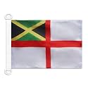 AZ FLAG Jamaica Naval Ensign Boat Flag 12x18 in Plastic Rings
