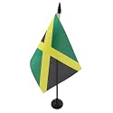 AZ FLAG Jamaica Table Flag 4x6 in 100D Polyester Plastic Base