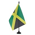 AZ FLAG Jamaica Table Flag 6x8 in 100D Polyester Plastic Base