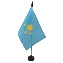 AZ FLAG Kazakhstan Table Flag 4x6 in 100D Polyester Plastic Base