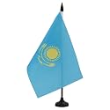 AZ FLAG Kazakhstan Table Flag 6x8 in 100D Polyester Plastic Base