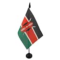 AZ FLAG Kenya Table Flag 4x6 in Kenyan 100D Polyester Plastic Base