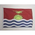 AZ FLAG Kiribati Boat Flag 12x18 in Mesh Polyester Plastic Rings
