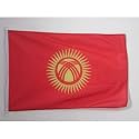 AZ FLAG Kyrgyzstan Boat Flag 12x18 in Mesh Polyester Plastic Rings