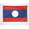 AZ FLAG Laos Boat Flag 12x18 in Mesh Polyester Plastic Rings