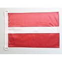 AZ FLAG Latvia Boat Flag 12x18 in Mesh Polyester Plastic Rings