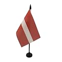 AZ FLAG Latvia Table Flag 4x6 in 100D Polyester Plastic Base