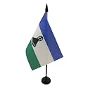 AZ FLAG Lesotho Table Flag 4x6 in 100D Polyester Plastic Base