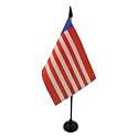 AZ FLAG Liberia Table Flag 4x6 in 100D Polyester Plastic Base