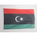 AZ FLAG Libya Boat Flag 12x18 in Mesh Polyester Plastic Rings