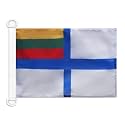 AZ FLAG Lithuania Naval Ensign Boat Flag 12x18 in Plastic Rings
