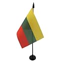 AZ FLAG Lithuania Table Flag 4x6 in 100D Polyester Plastic Base