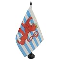 AZ FLAG Luxembourg red lions Table Flag 6x8 in 100D Polyester Plastic Base