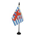 AZ FLAG Luxembourg red lions Table Flag 4x6 in 100D Polyester Plastic Base