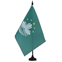 AZ FLAG Macau Table Flag 6x8 in 100D Polyester Plastic Base