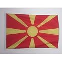AZ FLAG Macedonia Boat Flag 12x18 in Mesh Polyester Plastic Rings