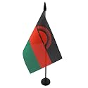 AZ FLAG Malawi Table Flag 4x6 in 100D Polyester Plastic Base