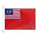AZ FLAG Malaysia Civil Ensign Boat Flag 12x18 in Plastic Rings