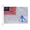 AZ FLAG Malaysia Naval Ensign Boat Flag 12x18 in Plastic Rings