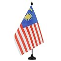 AZ FLAG Malaysia Table Flag 6x8 in 100D Polyester Plastic Base