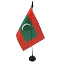 AZ FLAG Maldives Table Flag 4x6 in 100D Polyester Plastic Base